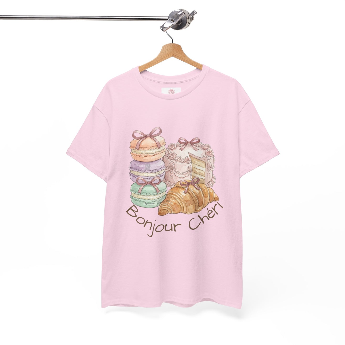 "Bonjour Chéri" Vintage French Bakery Coquette Tee