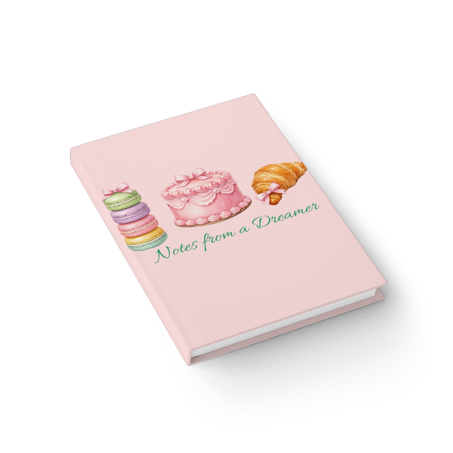 "Notes from a Dreamer" Blank Journal | Coquette Pastel Hardcover Notebook