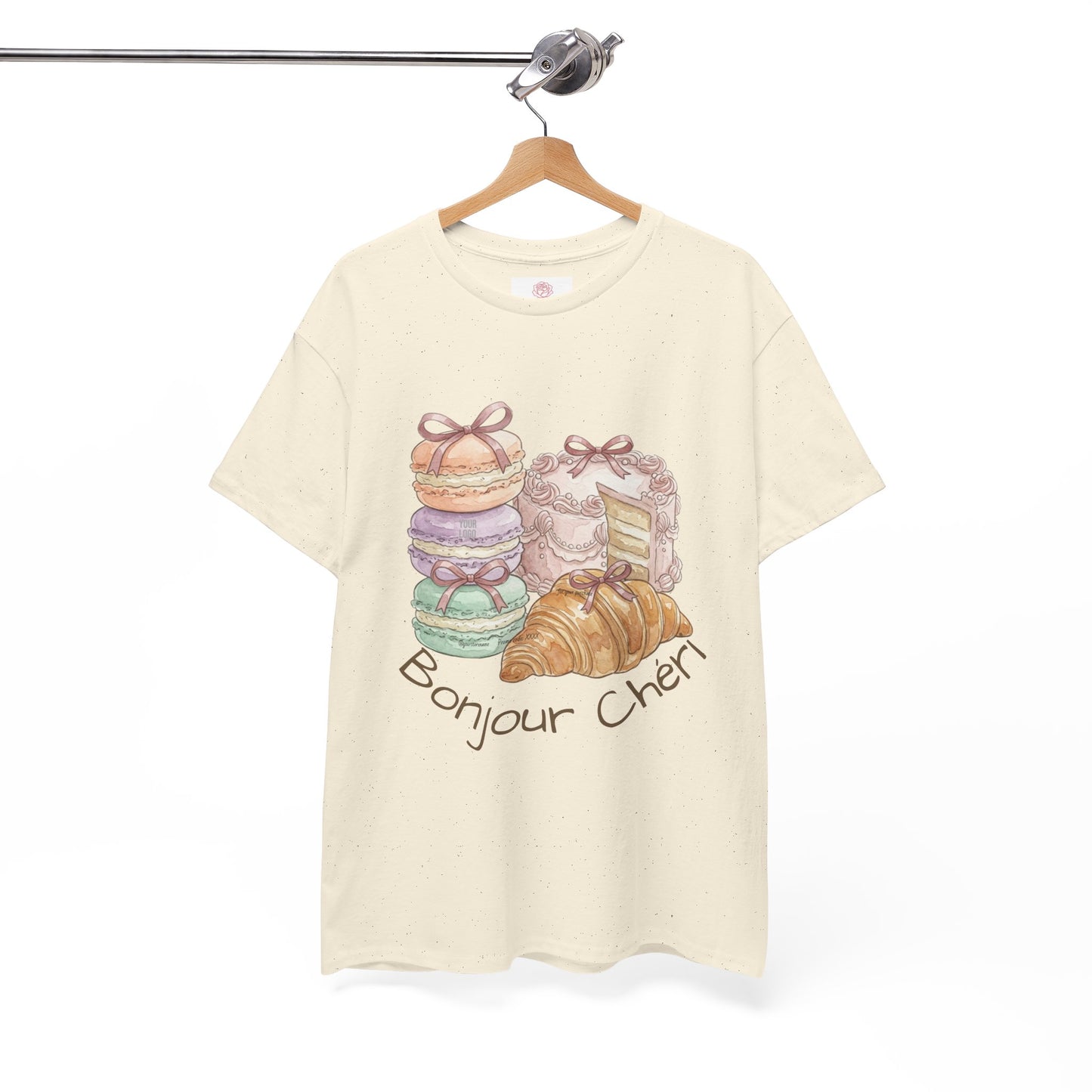 "Bonjour Chéri" Vintage French Bakery Coquette Tee