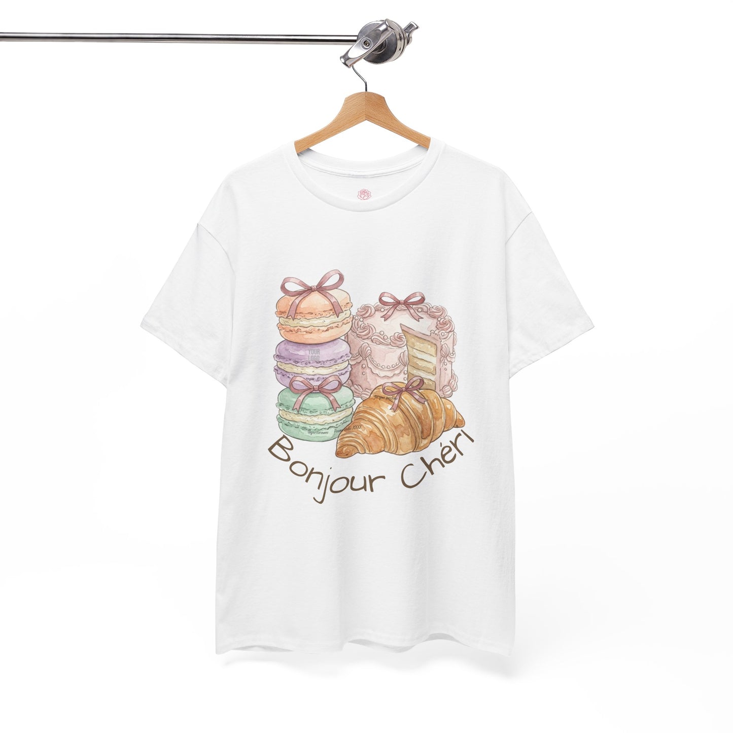 "Bonjour Chéri" Vintage French Bakery Coquette Tee
