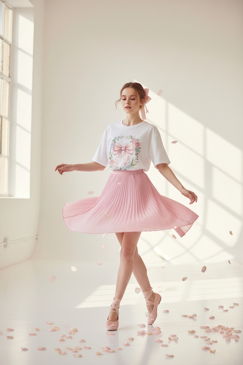 Softness is My Superpower Tee | Coquette Floral Bow Graphic T-Shirt – Petal & Power