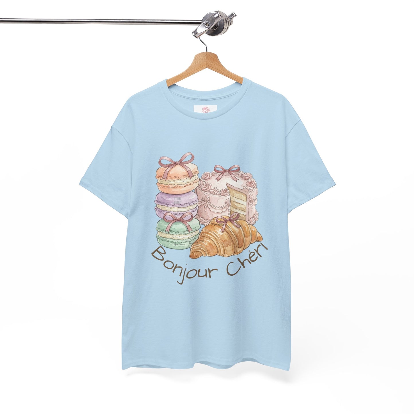 "Bonjour Chéri" Vintage French Bakery Coquette Tee