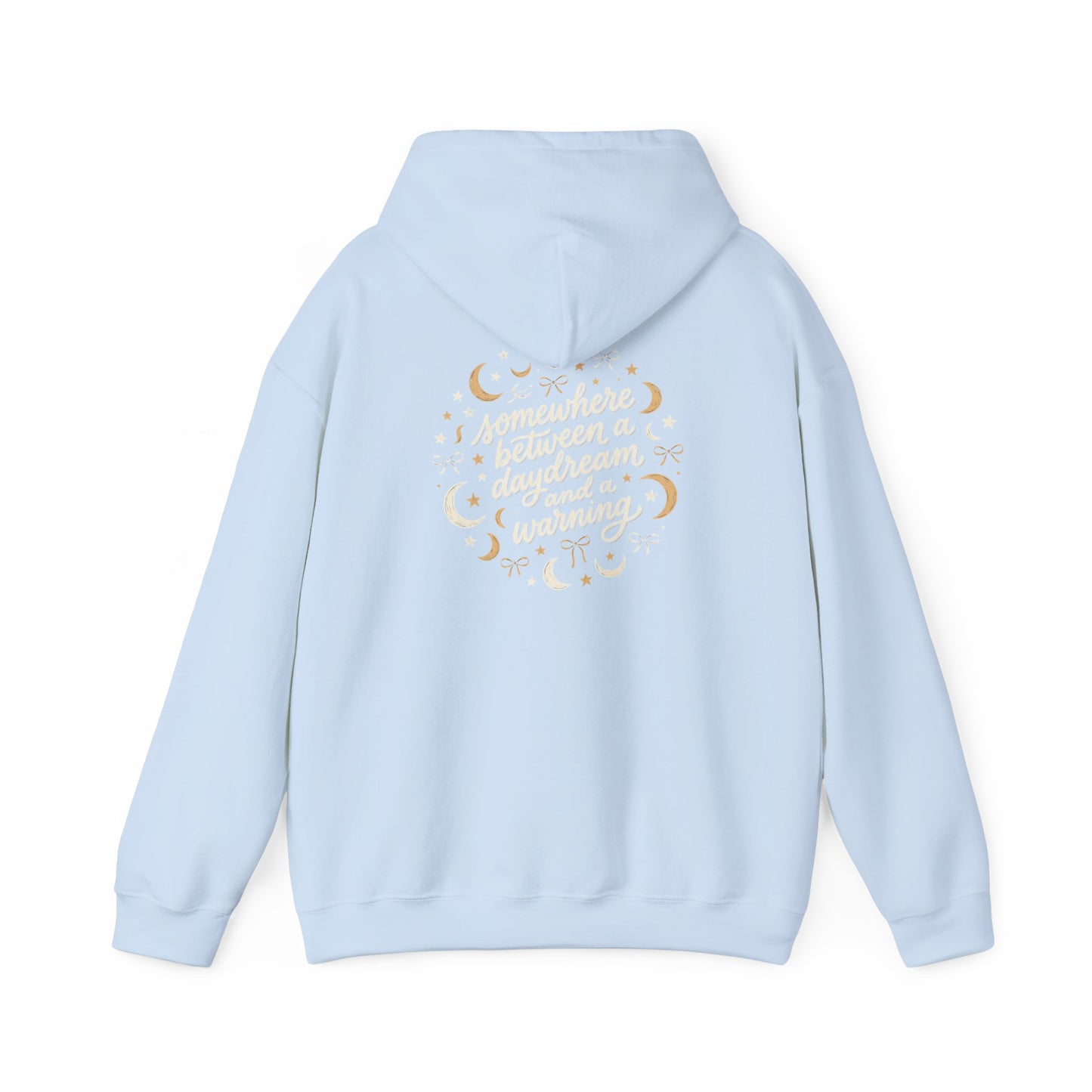 Too Romantic for This World Hoodie | Coquette Cloud Bow Celestial Moon Oversized Sweatshirt – Petal & Power
