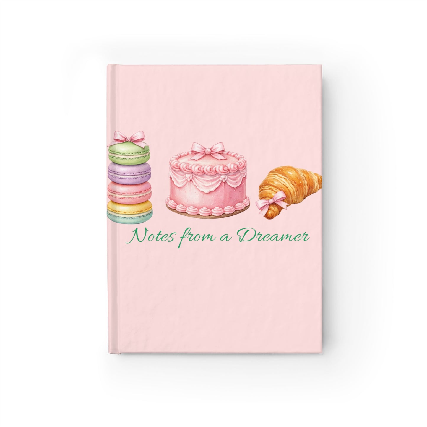 "Notes from a Dreamer" Blank Journal | Coquette Pastel Hardcover Notebook